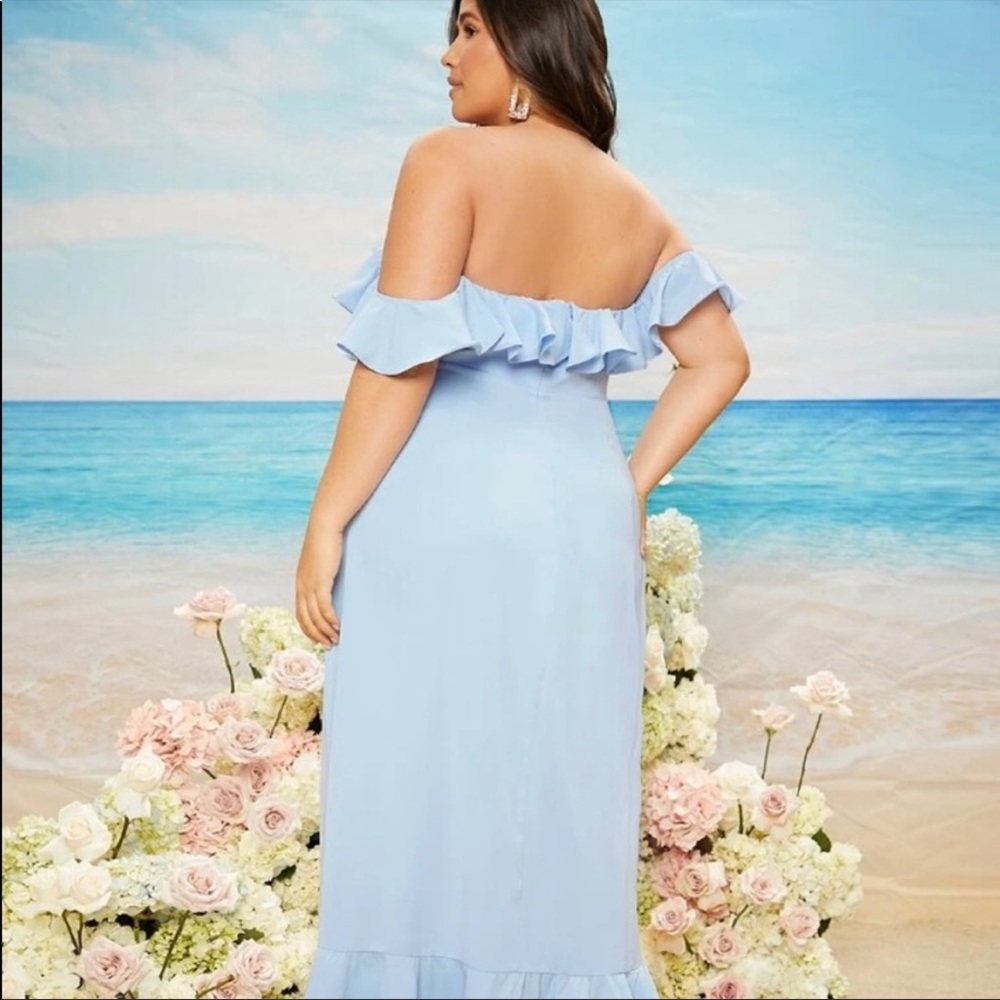SHEIN Ruffle Maxi - NWOT ✨ - Picture 4 of 11